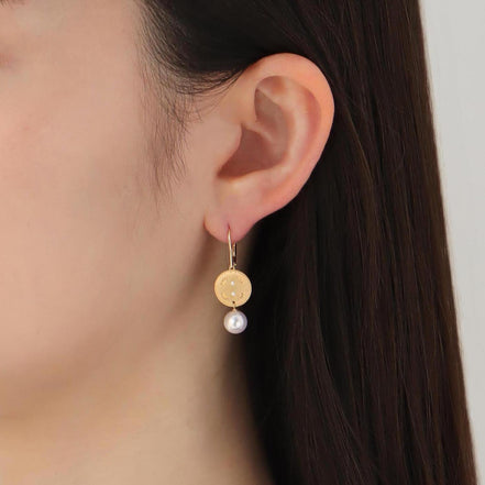 Orv Amulet German Hook Earrings 7.0-7.5mm